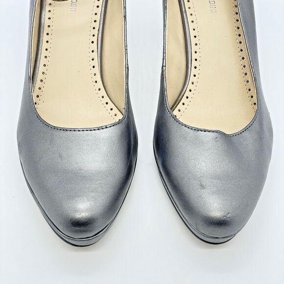 Adrienne Vittadini Parma Ankle Strap Pumps Women's 9.5M Dark Silver Career - Picture 4 of 16